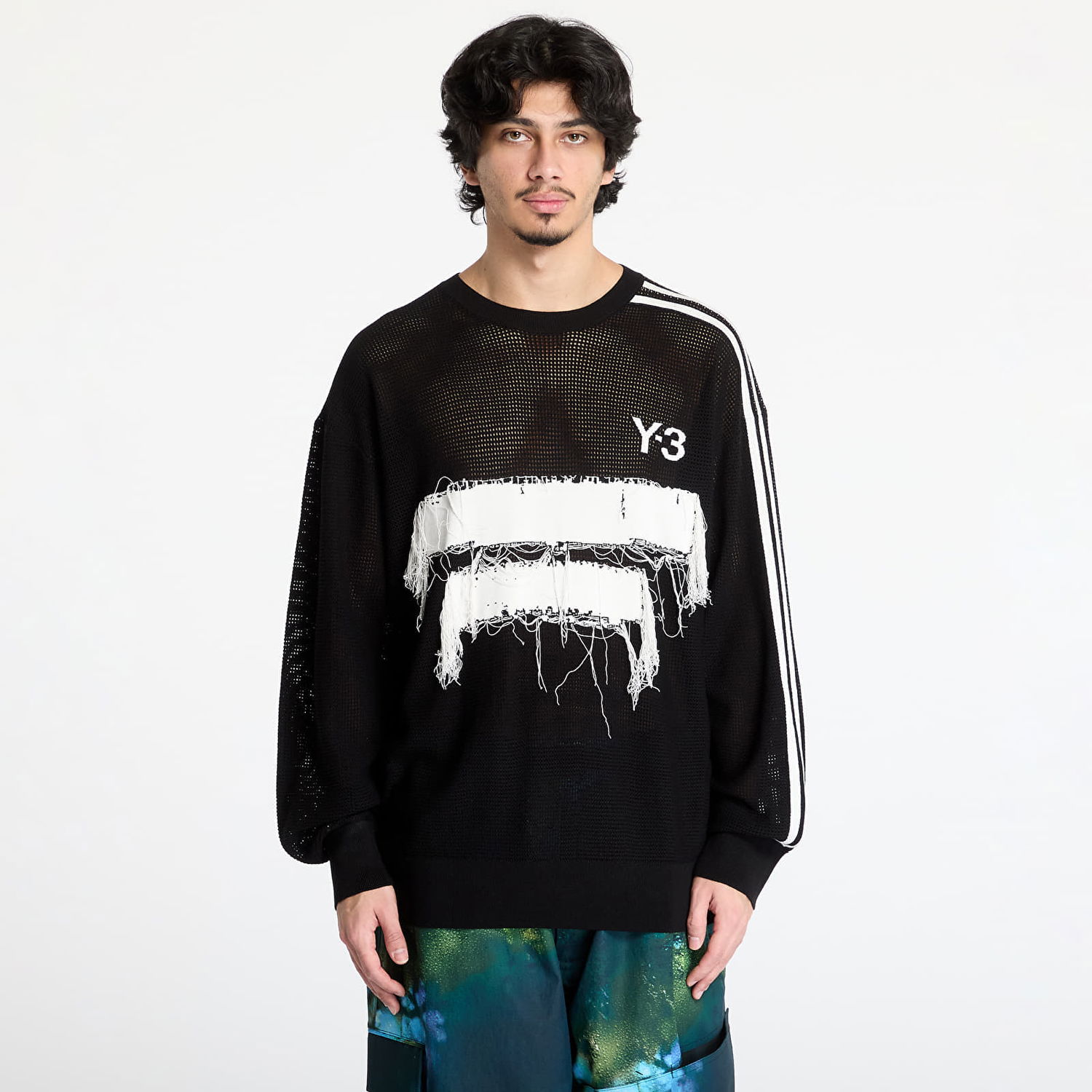 Пуловер Y-3 Y-3 Graphic Knit Crew Sweatshirt Черно | JN4873, 0