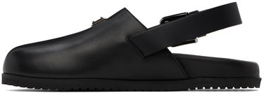 Кецове и обувки Dolce & Gabbana Black Logo Mules Черно | A80402AQ765, 2