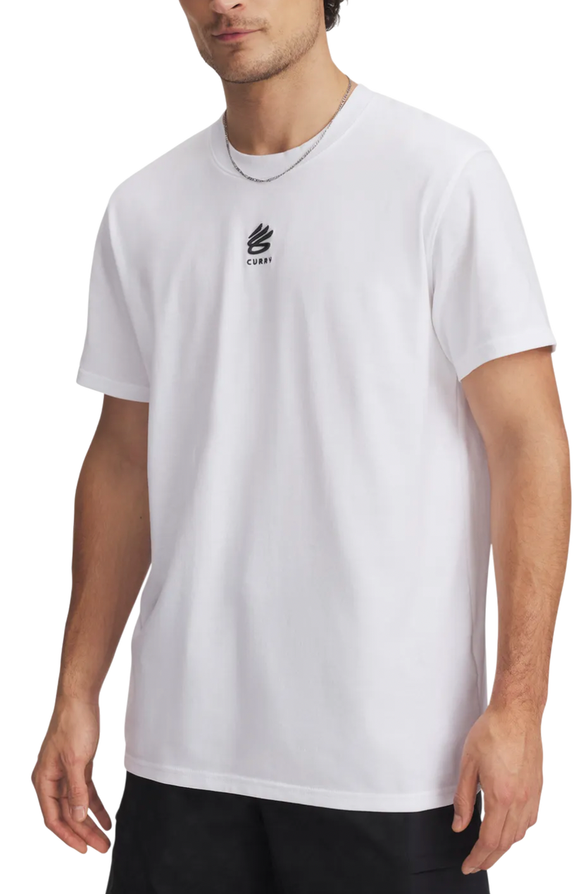 Тениска Under Armour Curry Heavyweight Logo T-Shirt Бяло | 1387107-100