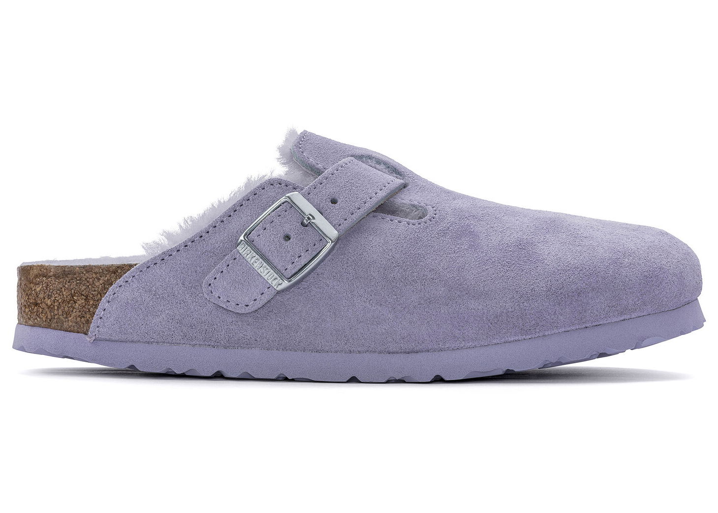 Кецове и обувки Birkenstock Boston Shearling Suede Лилаво | 1023302, 0