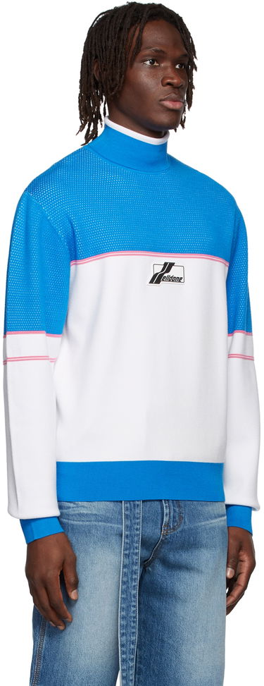 Пуловер We11done We11done Mock Neck Sweater Синьо | WD-KT1-22-617-U-BL, 1
