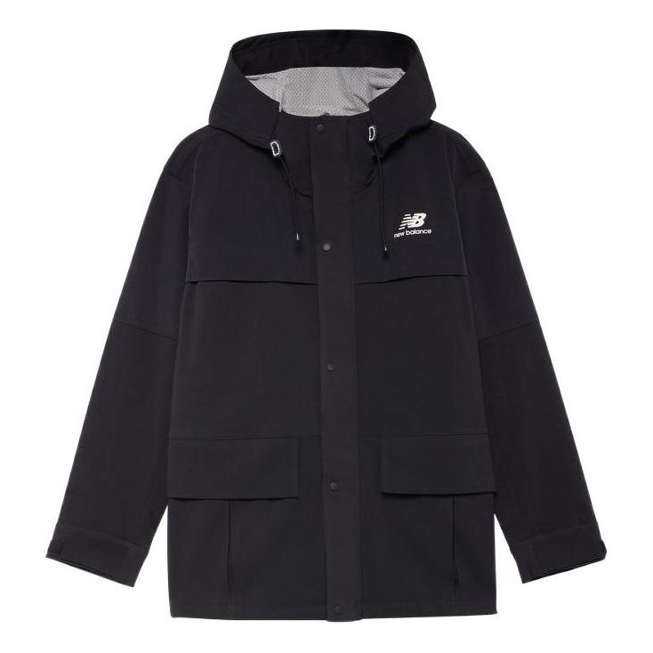 Ветровка New Balance Hooded Mid Jacket Черно | AMJ23315-BK, 0