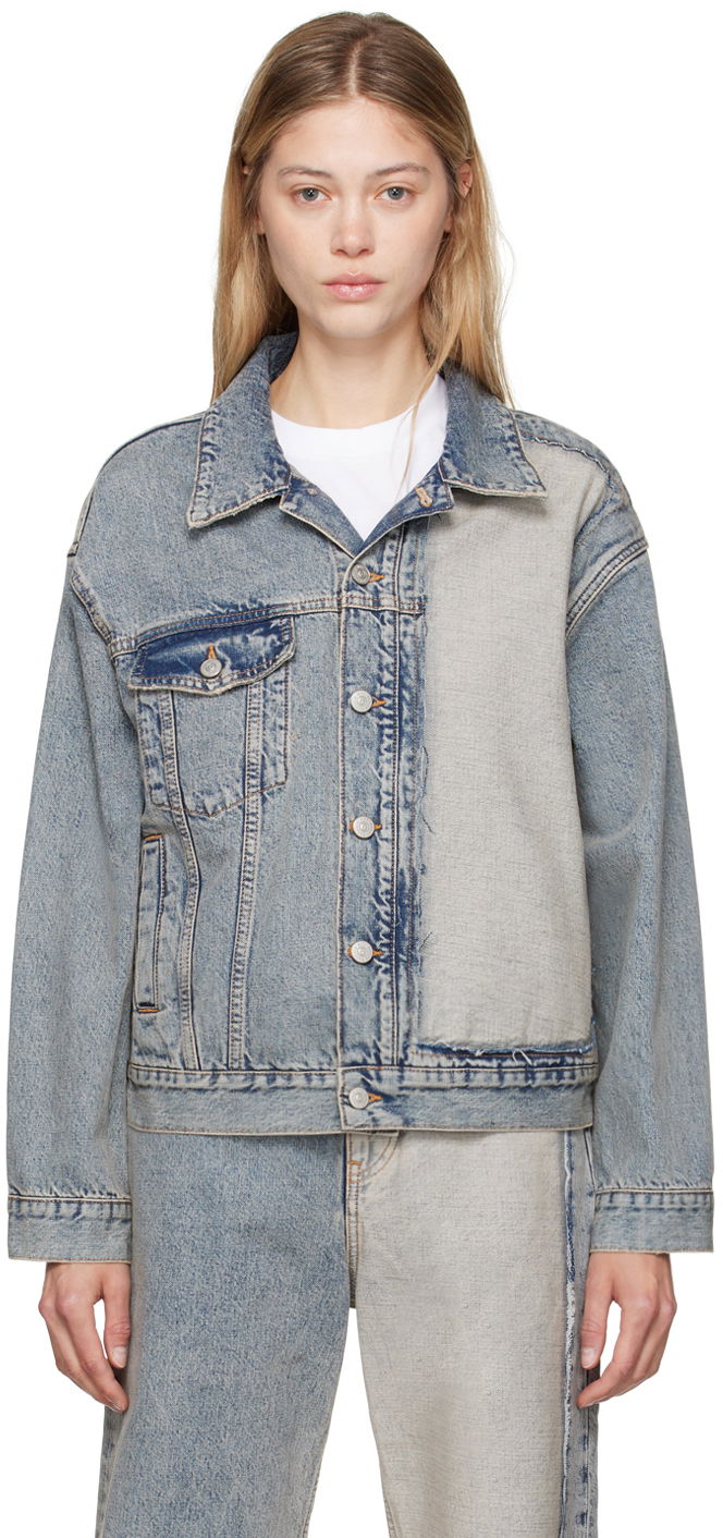 Яке Maison Margiela MM6 Blue Paneled Denim Jacket Сиво | S52AM0307 S30844, 0