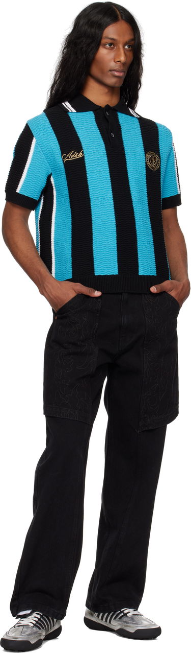 Поло тениска Andersson Bell Andersson Bell Stripe Soccer Polo Sweater Синьо | atb1325m, 3