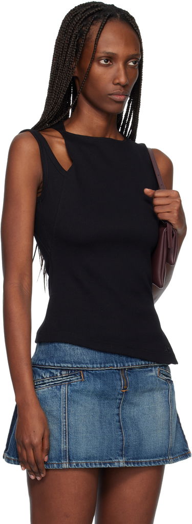 Потник Courrèges Oblique 90's Rib Tank Top Черно | 425JDE146JS0194, 1