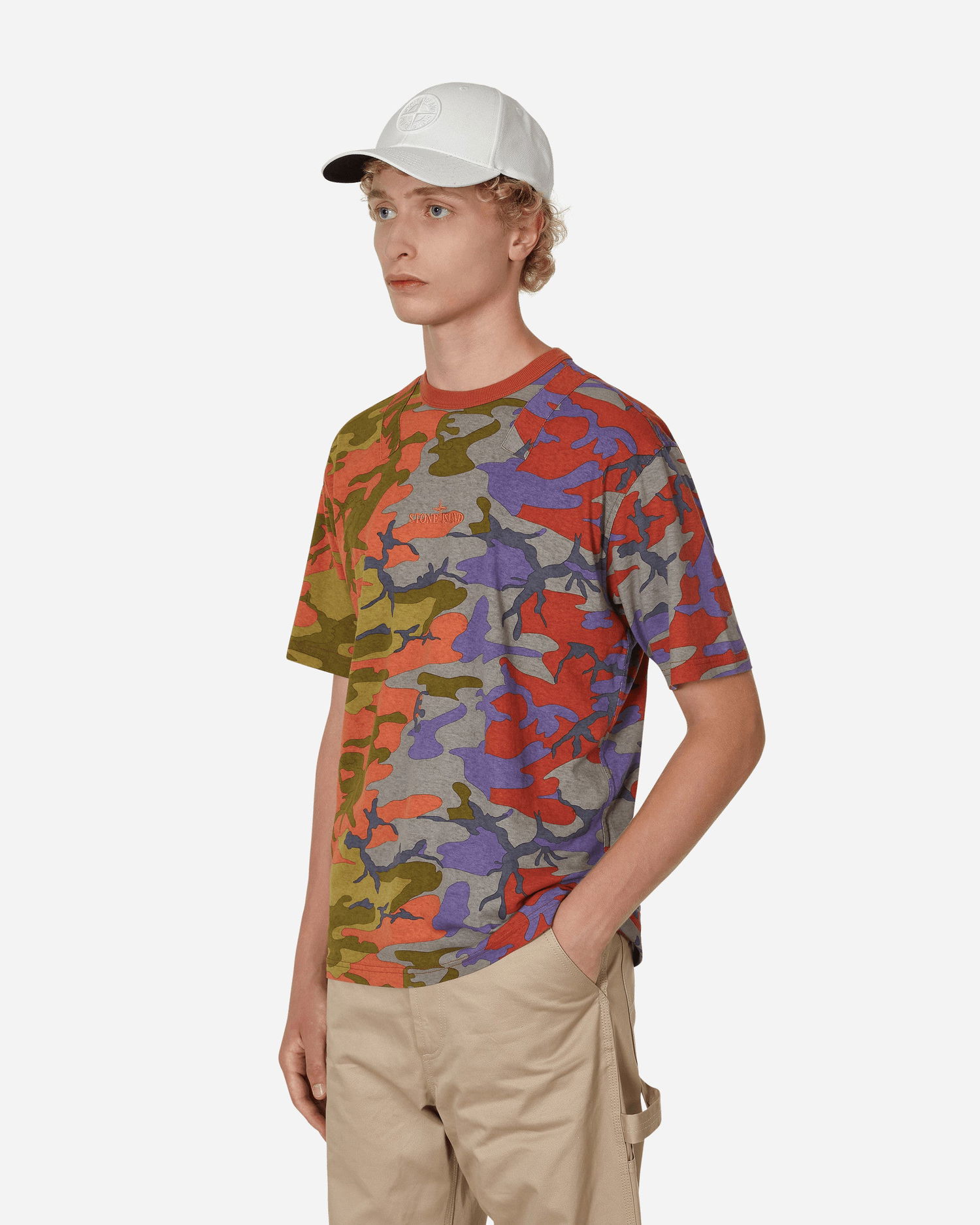 Тениска Stone Island Heritage Camo Logo T-Shirt Оранжево
 | 77152070000 V0015, 1