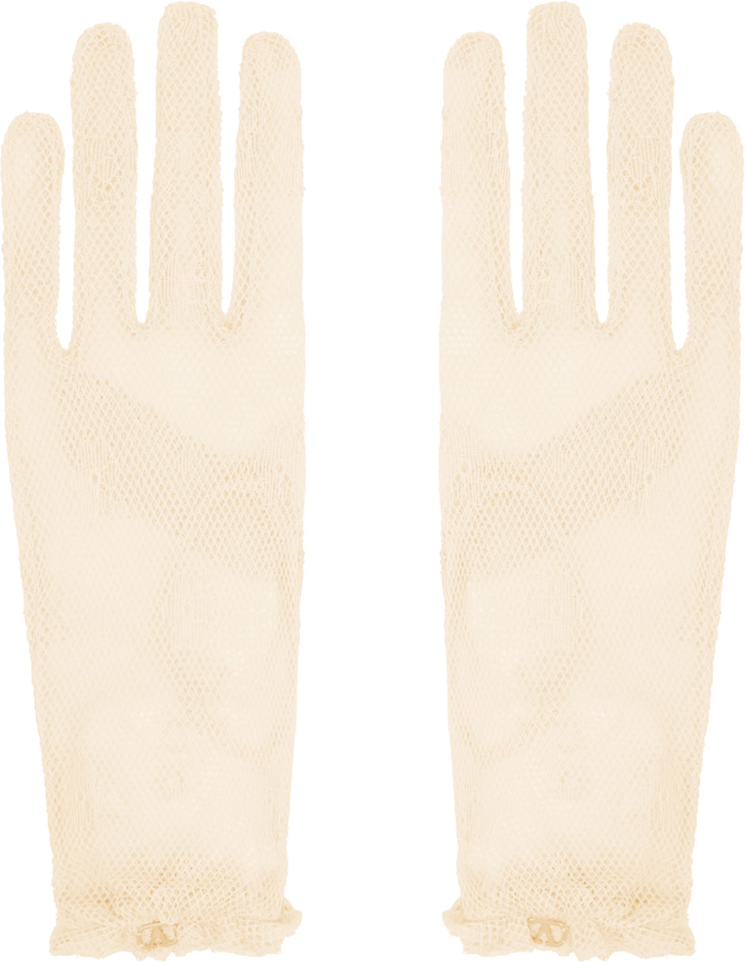 Ръкавици Valentino Valentino Garavani VLogo Signature Lace Gloves Бежово | 6W0GD00HPNN, 0