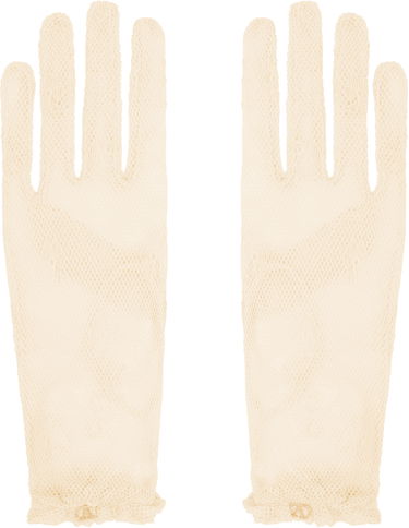 Ръкавици Valentino Valentino Garavani VLogo Signature Lace Gloves Бежово | 6W0GD00HPNN, 0