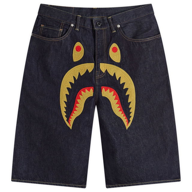 A Bathing Ape Shark Denim Shorts