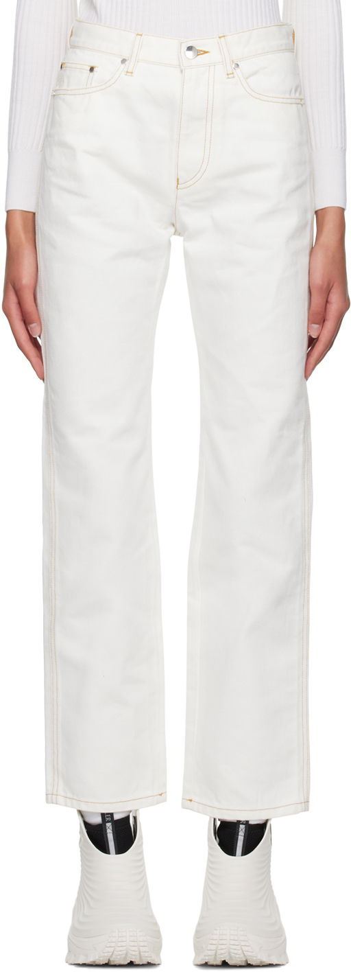 Дънки Moncler Straight-Leg Jeans Бяло | I10932A00011M3025, 0