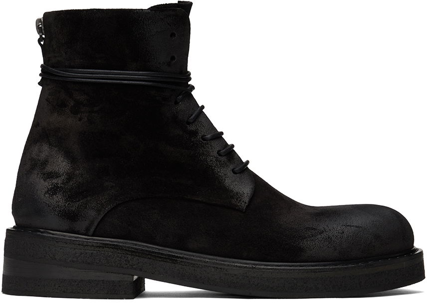 Облекло Marsèll Marsèll Parrucca Lace-Up Suede Ankle Boots Черно | MM2961 186666, 0