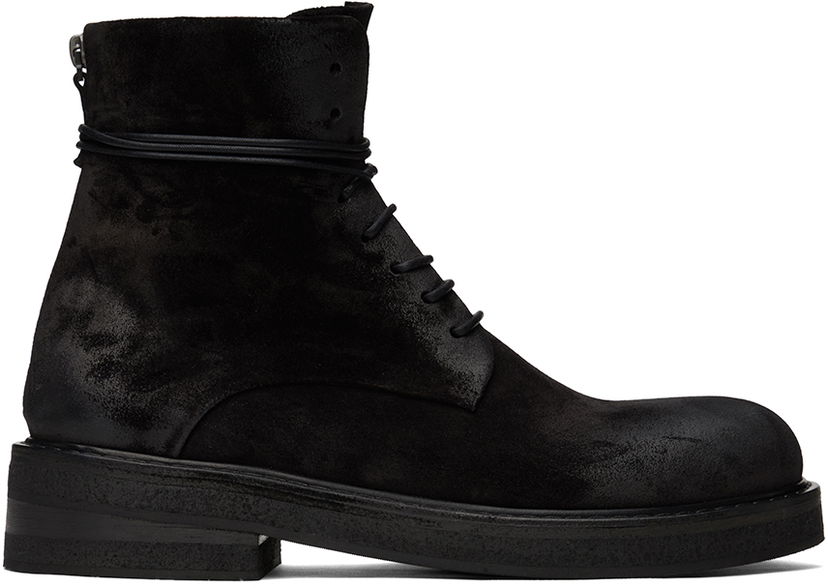 Облекло Marsèll Marsèll Parrucca Lace-Up Suede Ankle Boots Черно | MM2961 186666