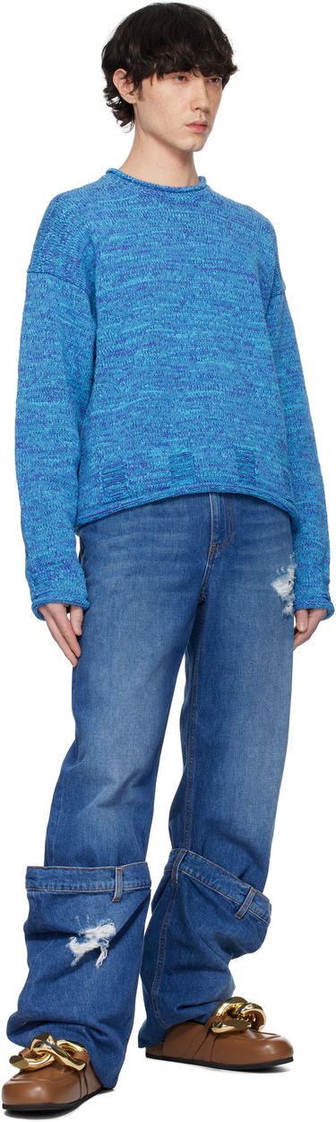 Пуловер JW Anderson JW Anderson Space Dye Jumper Синьо | KW1350-YN0409-825, 4