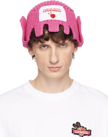 Шапка Charles Jeffrey Loverboy Charles Jeffrey LOVERBOY Clash of Clans Edition Archer Knitted Beanie Розово | 054132001, 0