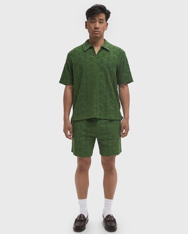 Поло тениска CLOSED Cactus Jacquard Polo Shirt Зелено | C85372-43D-JC-676, 2