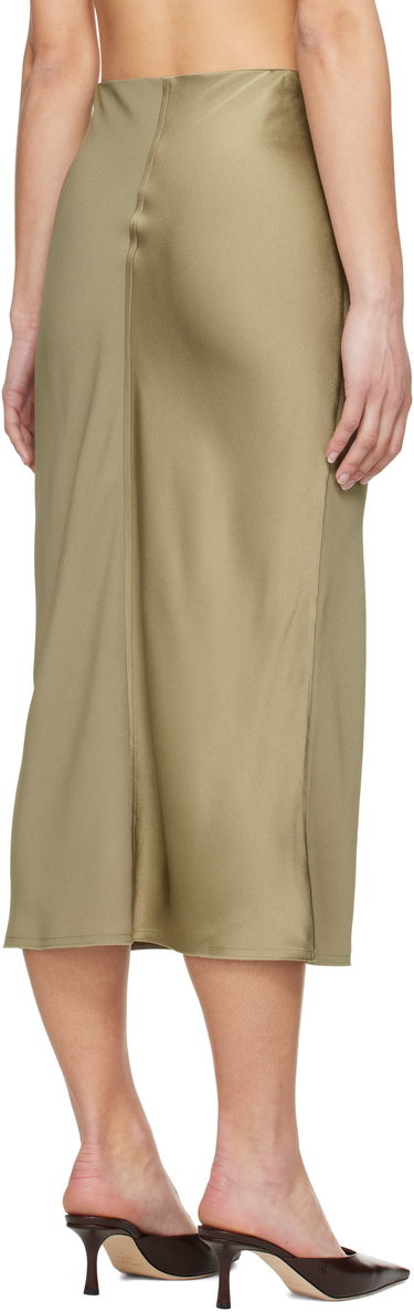 Пола AMI AMI Paris Straight Midi Skirt Зелено | FSK266.AC0014, 2