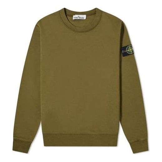 Пуловер Stone Island Crew Sweatshirt Зелено | 741563051-V0058