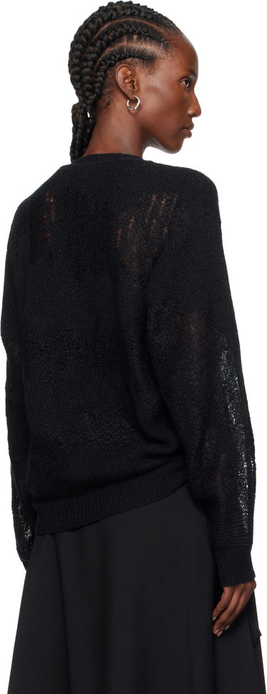 Пуловер Ann Demeulemeester Ann Demeulemeester Lalla Oversize Sweater Черно | 2520-W-KN39-KN070-099, 2