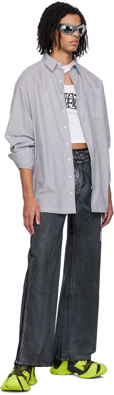 Ottolinger Oversized Pinstriped Shirt, 3