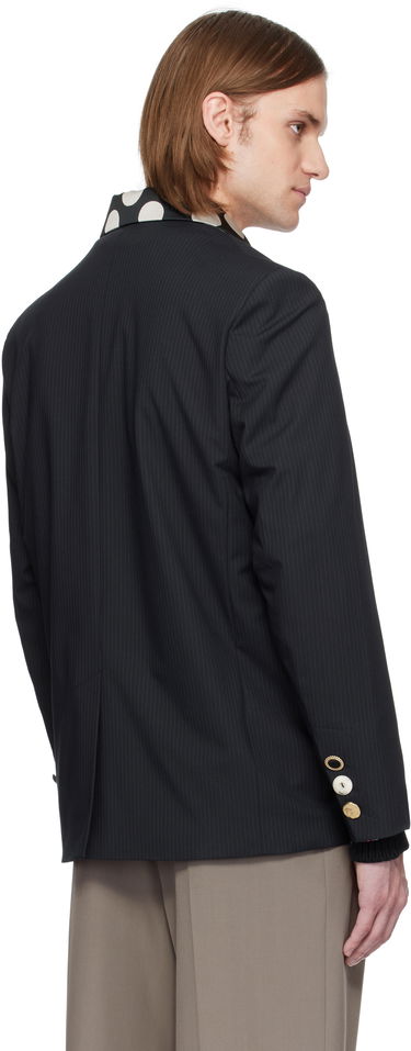 Яке Charles Jeffrey Loverboy Charles Jeffrey LOVERBOY Edinburgh Pinstripe Double-Breasted Blazer Черно | 54020101, 2