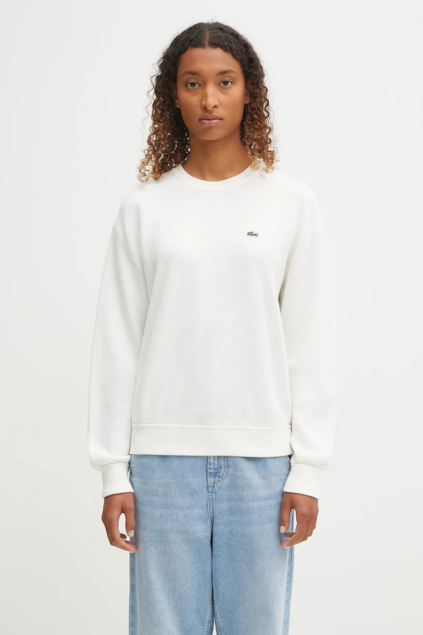 Пуловер Lacoste Lacoste Crewneck Sweatshirt Бяло | AF4158