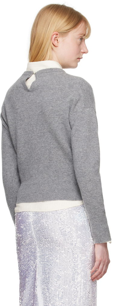 Пуловер Erdem Erdem Embellished Crewneck Sweater Сиво | PS24_R1KT8_GEKW, 2