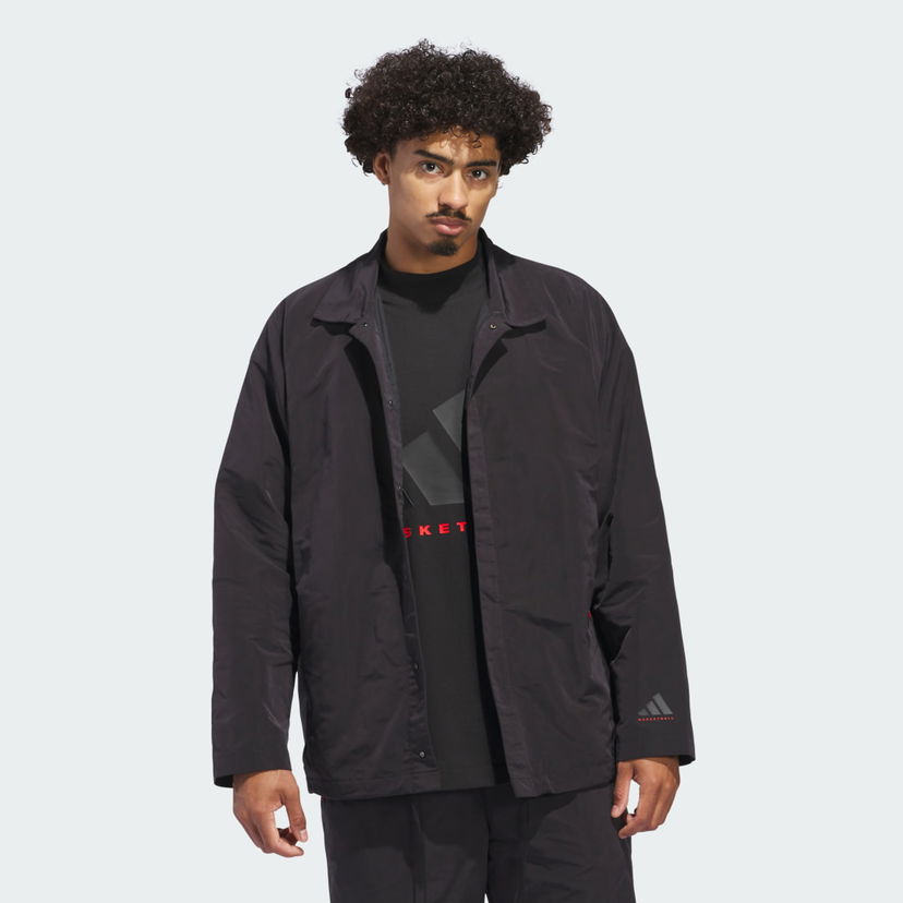 Ветровка adidas Performance Coach Basketball Jacket Черно | IW5641