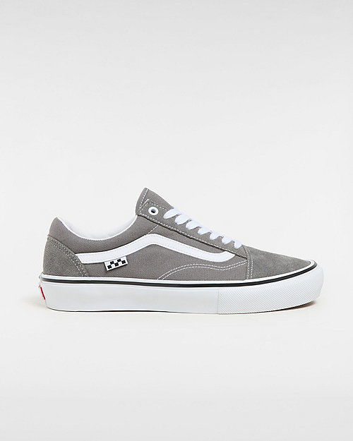 Кецове и обувки Vans Skate Old Skool Shoes (pewter/white) Unisex Grey, Size 2.5 Сиво | VN0A5FCB1N6, 0