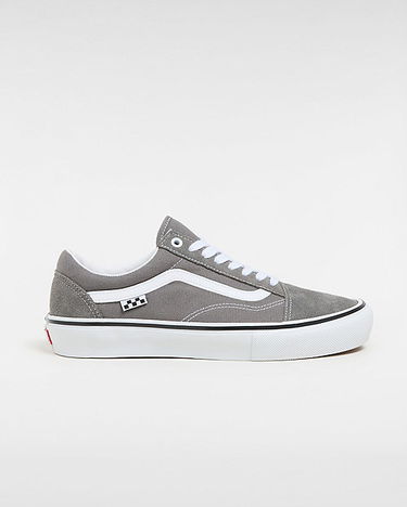 Кецове и обувки Vans Skate Old Skool Shoes (pewter/white) Unisex Grey, Size 2.5 Сиво | VN0A5FCB1N6, 0
