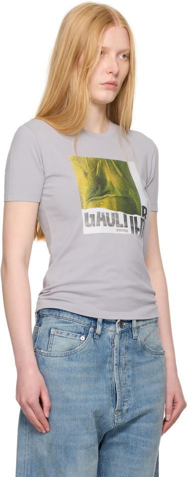 Тениска Jean Paul Gaultier Jean Paul Gaultier Cotton Water Print T-Shirt Сиво | 25/03-W-TO294-J002-134812, 1