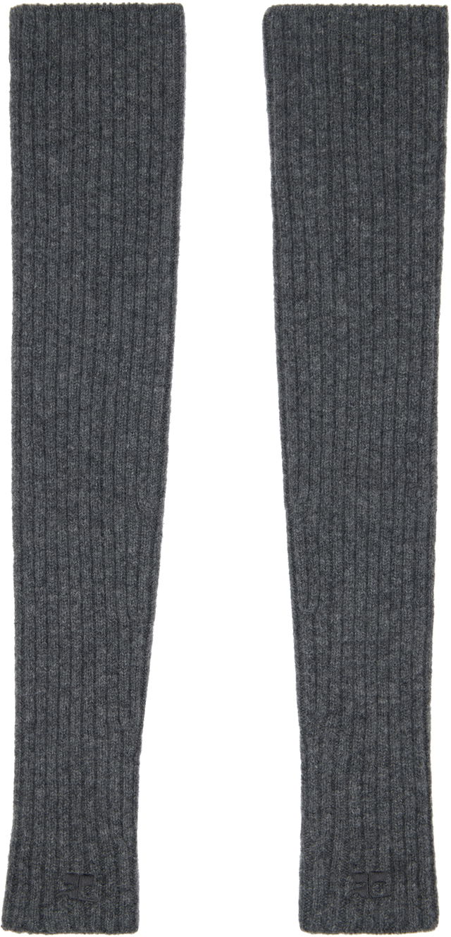 Courrèges Ribbed Wool Arm Warmers