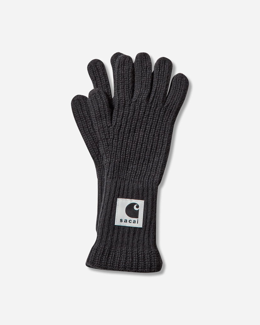 Ръкавици sacai sacai Wool Knit Gloves Черно | 25-00999S 001