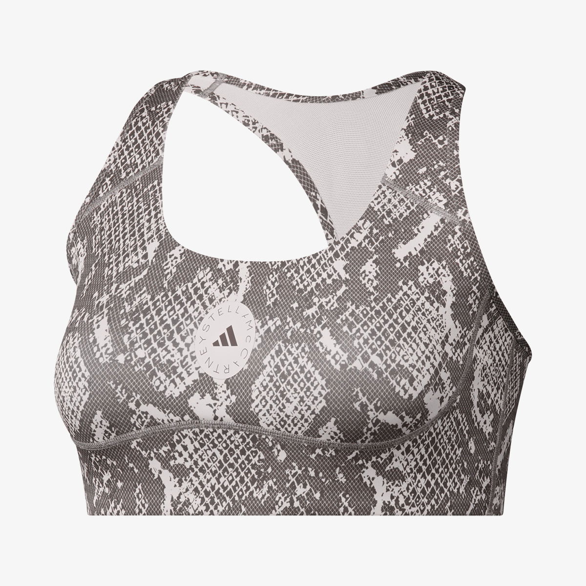 Сутиен adidas Performance Stella McCartney Power Impact Training Medium Support Printed Sports Bra Сиво | JM6092, 1