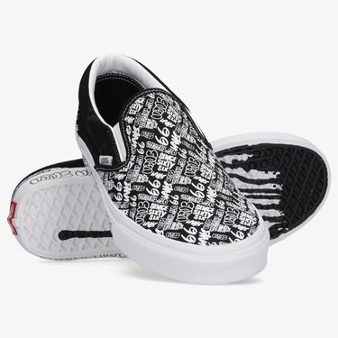 Кецове и обувки Vans Classic Slip-On "Graffiti/Black/White" Черно | VN0A5AO8Y281, 3