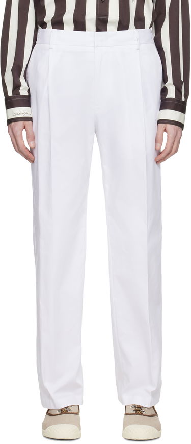 Панталони Dolce & Gabbana Dolce&Gabbana Gabardine Trousers Бяло | GP0K7TFUFNV, 0