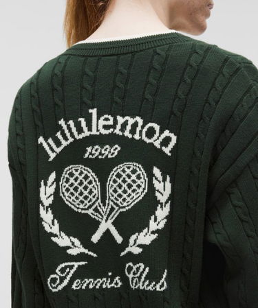 Пуловер lululemon Cable-Knit Tennis Cardigan Зелено | prod20001107, 4