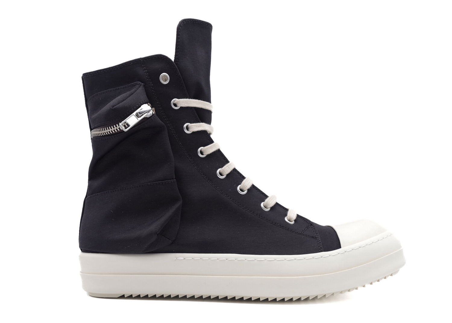 Кецове и обувки Rick Owens DRKSHDW Ramones Cargo Black Dark Dust Milk Черно | DU01B7801 MU 911, 0