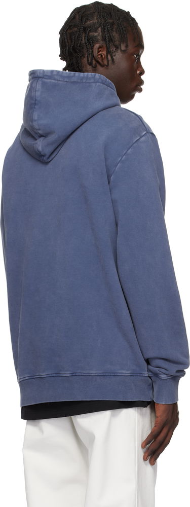 Суитчър Balmain Balmain Vintage Embroidered Hoodie Синьо | EH1JT047BC72, 2