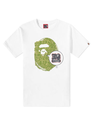 Тениска BAPE 30th Anniversary Ape Head T-Shirt Зелено | 001TEJ701006F-WHG