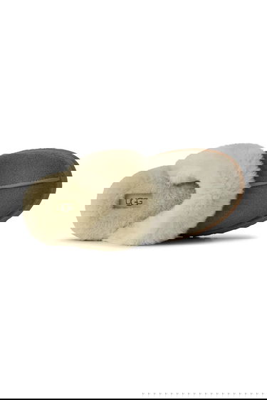 Кецове и обувки UGG Disquette Suede Fur Trim Slipper Зелено | 1122550.MRNM, 4