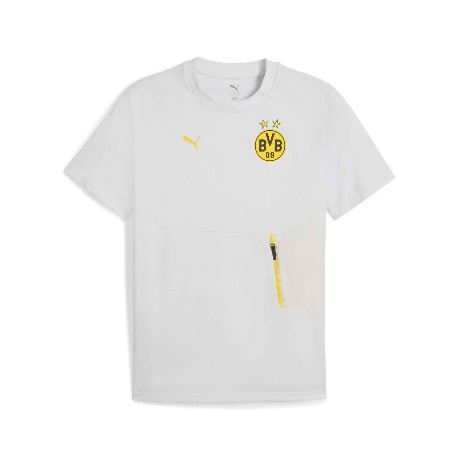 Тениска Puma Borussia Dortmund PUMATECH Men's Training T-Shirt with Pocket Бяло | 781692_18, 0