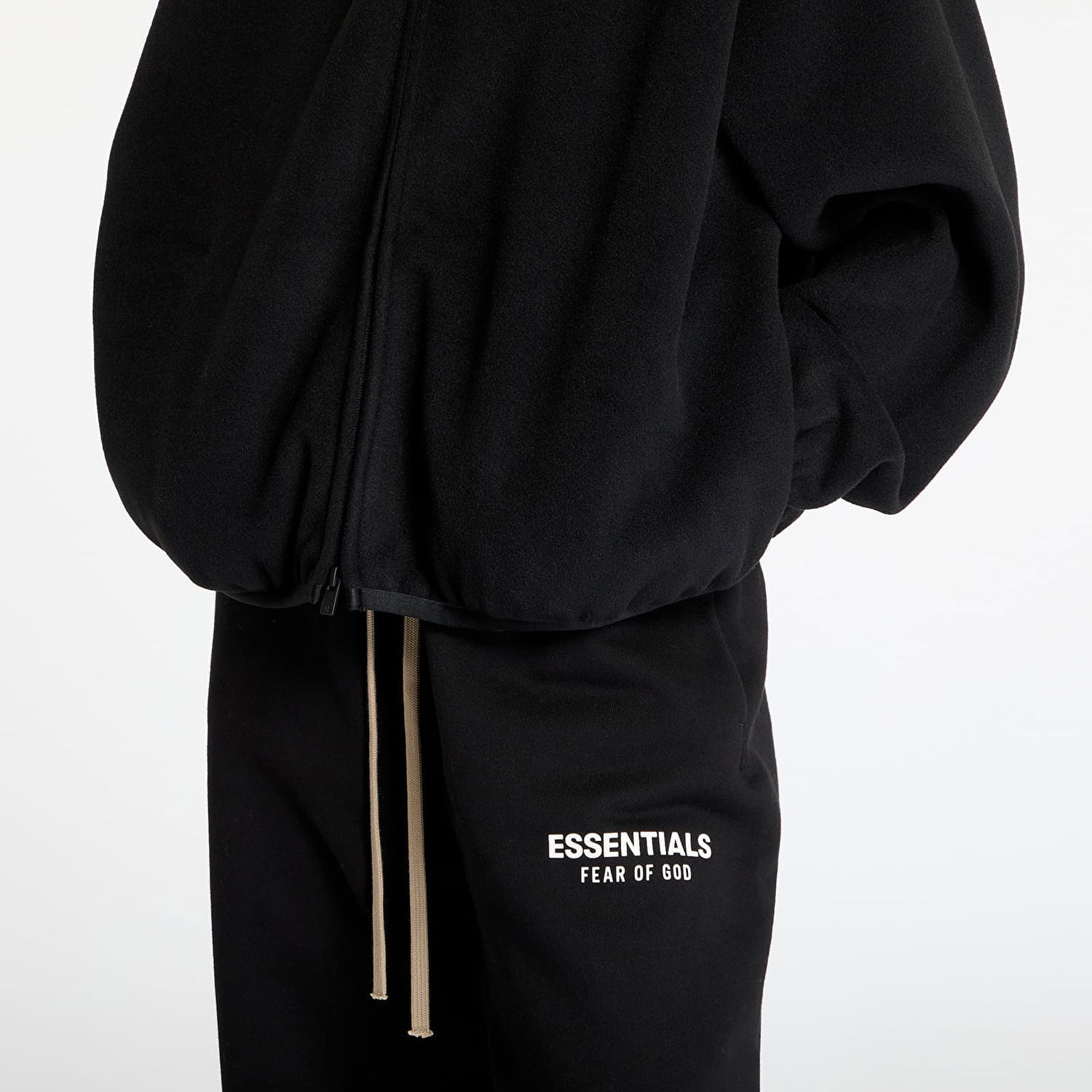 Суитчър Fear of God Brushed Fleece Hooded Bomber Jacket Черно | 202HO245400FW-001, 1