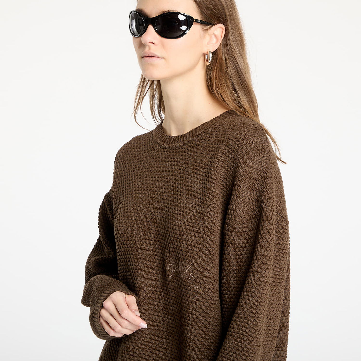 Пуловер Footshop FTSHP Everyday Brown Knit Sweater Кафяво | FTSHP_451, 1
