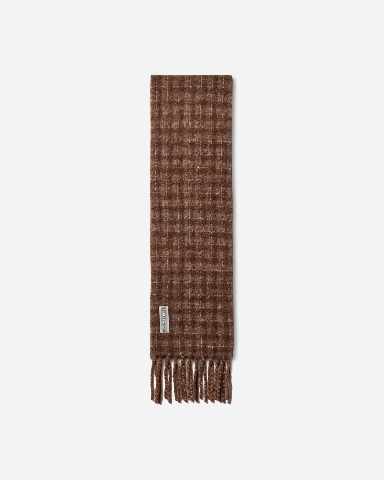 Шал OUR LEGACY Our Legacy Estate Check Scarf Кафяво | A4258EBF 001, 1
