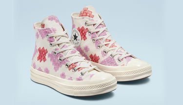 Кецове и обувки Converse Chuck 70 High "Bright Embroidery" Розово | A02183C, 3