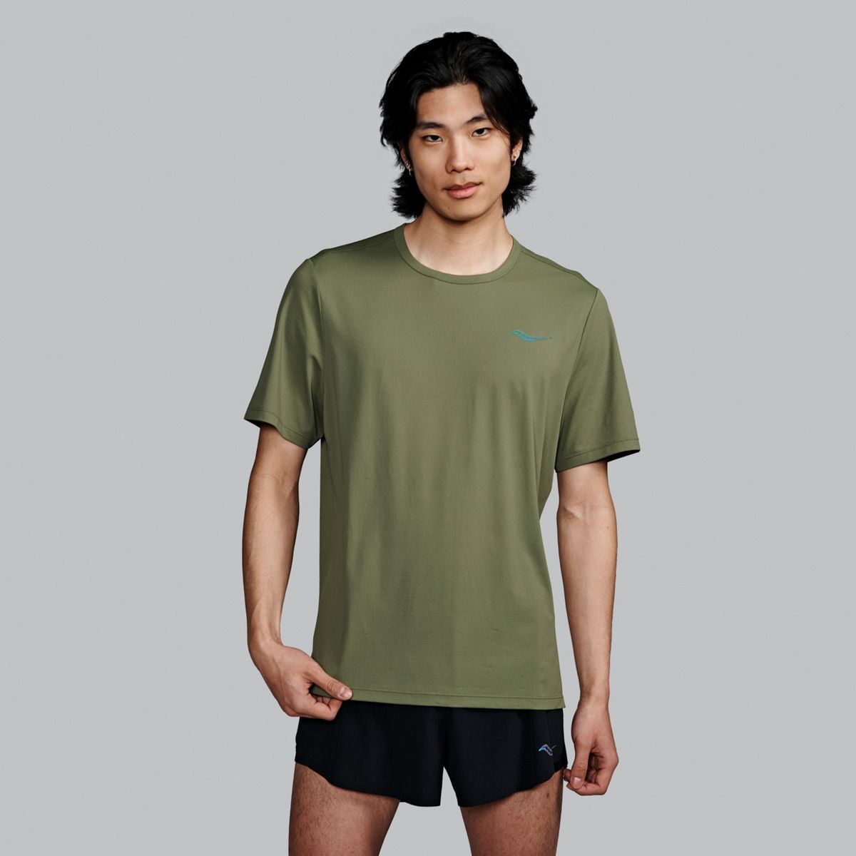 Тениска Saucony Endorphin Short Sleeve T-Shirt Зелено | SAM800394-OV, 1