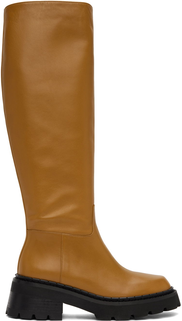 Облекло BY FAR BY FAR Russel Knee-High Boots Кафяво | 22FWRUSDPNBSSP