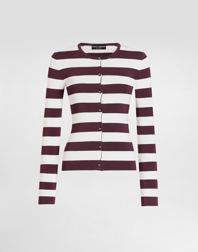 Dolce & Gabbana Viscose Striped Cardigan