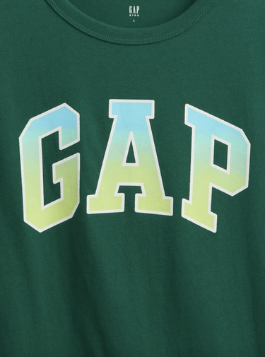 Тениска GAP T-Shirt Classic Logo Зелено | 781867-02, 2
