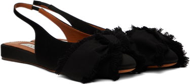 Кецове и обувки LANVIN Lanvin Slingback Ballerina Flats Черно | FW-FSMA02-SATN-A24, 3